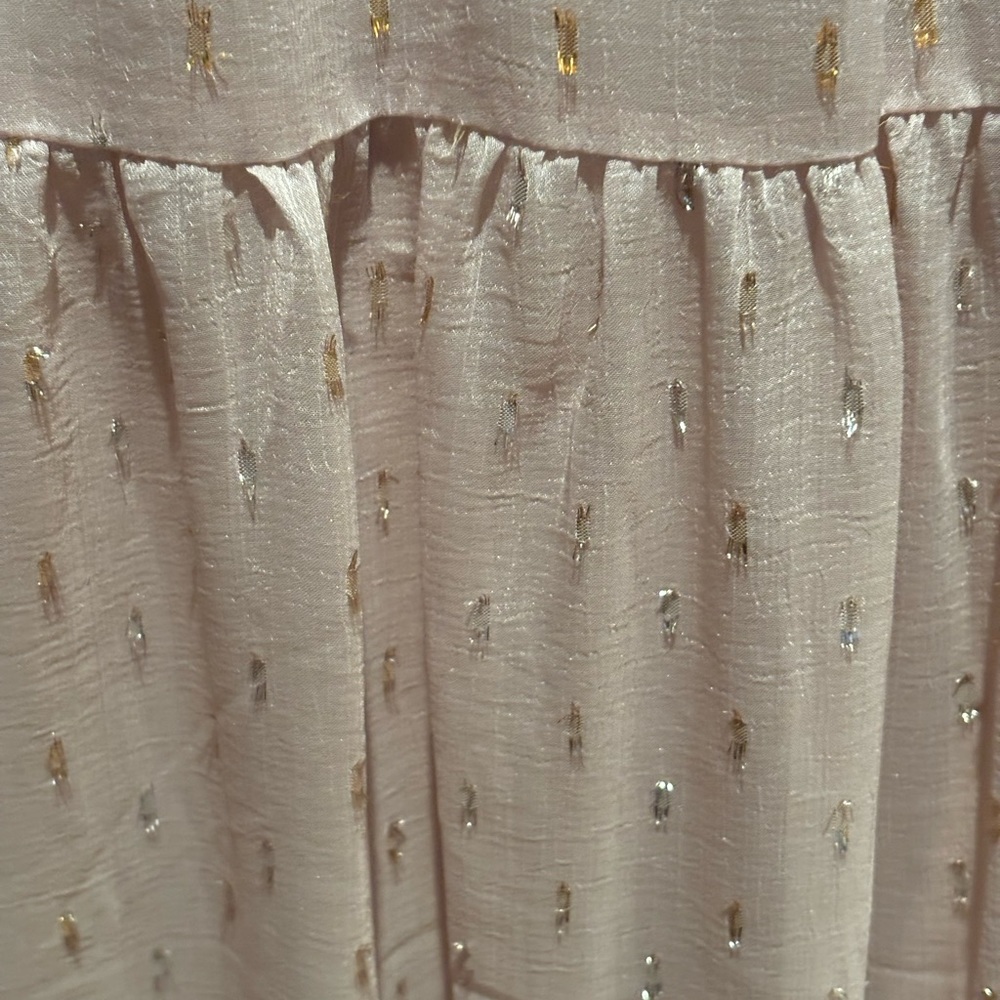 MacDuggal tiiered maxi dress with sequins. - Picture 3 of 6